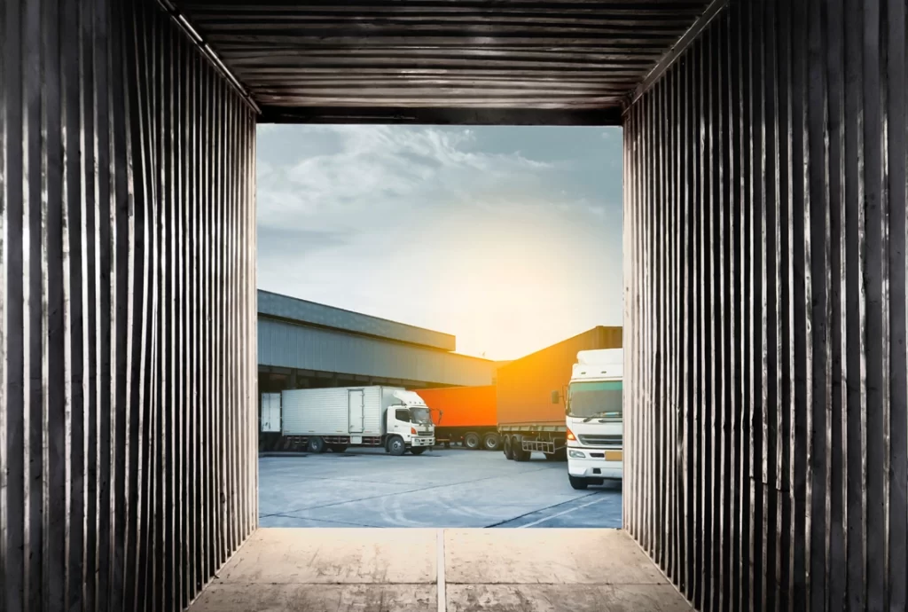 View from container